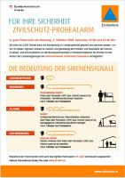 Zivilschutz-Probealarm-Signale